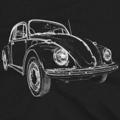1972 Volkswagen Beetle 1300 Тениска 100% Памук
