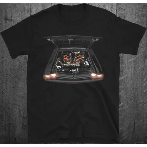 Dodge Challenger RT 1971 Тениска Двигател Американ Масъл
